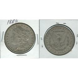 1885 MORGAN SILVER DOLLAR.