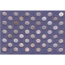 States of the Union Franklin Mint mini coin set; 50 pieces sterling silver in issued case