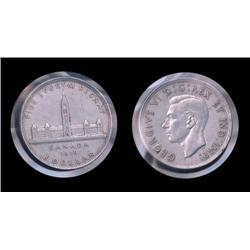 Canada 1939 Parliament commemorative dollar; Nice circulated early dollar!
