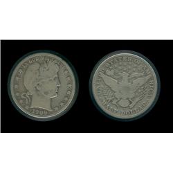 1909-S Barber Half Fine; Nice coin!