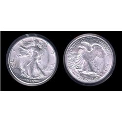 1945-S Walking Liberty Half Choice BU; Bright white!!!