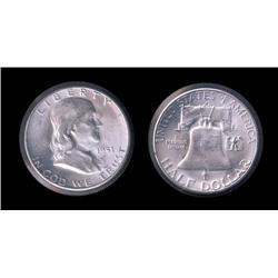 1951-S Franklin Half Choice BU; Another tough date! Retail $35
