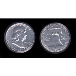 1959 Franklin Half Proof ; Lovely type coin!
