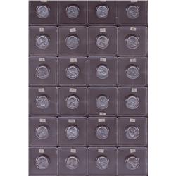 Roll 1943-S Uncirculated Steel Cents; Nice  roll, 49 in snap cases , 1 in 2x2 holder, probably put a