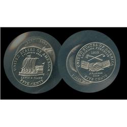 2004-S Louisiana and Lewis&Clark commemorative nickels Proof; Cheaper than breaking an expensive set
