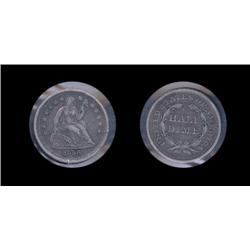 1856 + Dime. XF. Tuff early coin