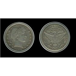1898 Barber Quarter. XF. Full Liberty