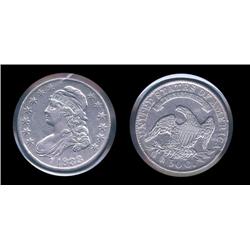 1833 Capped Bust Half Dollar. AU. Bright w/excellent details