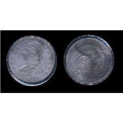 1834 Capped Bust Half Dollar. XF+. Excellent details
