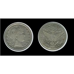 1898 Barber Half Dollar. VF. Nice details