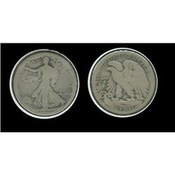 1916s Walking Half Dollar. Obverse Mark. G. Key date (508,000)