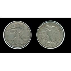 1933s Walking Half Dollar. XF. Small obverse scratches at right
