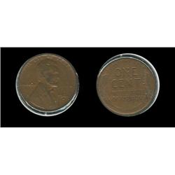 1931d Lincoln Penny Error. F. Horizontal part of the