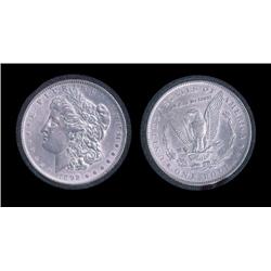 1892 Morgan Silver Dollar in airtite. AU-58/MS. Key date (1 million)