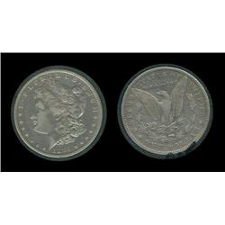 1893o Morgan Silver Dollar in airtite. VF+. Key date (300,000)