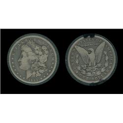 1895o Morgan Silver Dollar in airtite. VG. Hot key date (450,000)