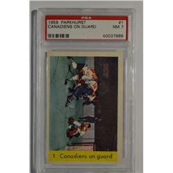 1959-60 Parkhurst #1 Canadiens On Guard