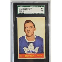 1957-58 Parkhurst #T20 Bob Baun RC