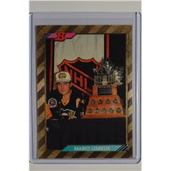 1992-93 Bowman #440 Mario Lemieux Smythe FOIL