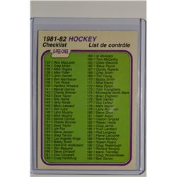 1981-82 O-Pee-Chee #380 Checklist 133-264