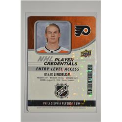 2018-19 Upper Deck MVP NHL Player Credentials Entry Level Access #NHLOL Oskar Lindblom