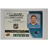 Image 1 : 2018-19 Upper Deck MVP NHL Player Credentials Level 1 Access #NHLJP Joe Pavelski