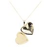 Image 3 : 0.40 ctw Diamond Heart Locket with Chain - 14KT White Gold