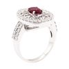 Image 4 : 1.78 ctw Ruby And Diamond Ring - 14KT White Gold