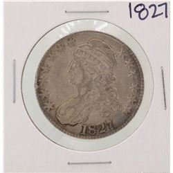 1827 Square Back No Knob Capped Bust Half Dollar Coin