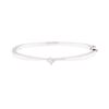 0.20 ctw Diamond Bangle Bracelet - 14KT White Gold