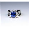 Image 2 : 19CAI-42 SAPPHIRE  DIAMOND RING
