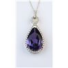 Image 2 : 19CAI-18 AMETHYST  DIAMOND PENDANT