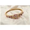 Image 2 : 19RPS-27 RUBY  DIAMOND BANGLE BRACELET