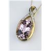 Image 2 : 19CAI-29 KUNZITE  DIAMOND PENDANT