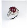Image 2 : 19CAI-34 RUBY  DIAMOND RING