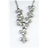 Image 1 : 19CAI-44 FLORAL DIAMOND NECKLACE