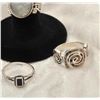 Image 2 : 19RPS-21 STERLING SILVER RING LOT