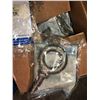 Image 3 : New Hitachi parts, Case of 3/4" eye bolts, cat parts, Eaton electromechanical relay, 3/8" valve ball