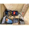 Image 1 : Normet dual level indicators (2), box of seal and rings, atlas copco air filter,  (contents of box a