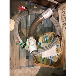 25 metre roll 16 AWG armoured Electrical cable, box of 6 Sandvik clutch discs, 90 degree heavy wall 