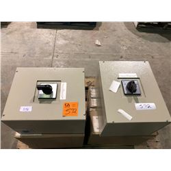 2 Eaton Industries unused wallmount 100 amp bypass switch