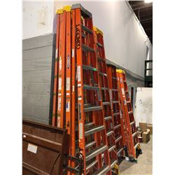 10' fiberglass stepladder - orange