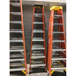 8' Sturdy fibreglass stepladder - orange