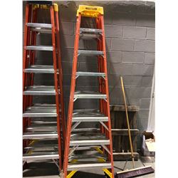 8' Werner fibreglass stepladder - orange