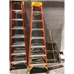 8' Werner fibreglass stepladder - orange