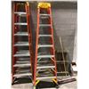 Image 1 : 8' Werner fibreglass stepladder - orange
