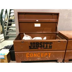 Jobsite mobile locking toolbox