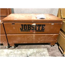 Jobsite mobile locking toolbox
