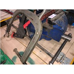 2 HD clamps, with a 6" made in England HD bench vise
