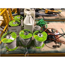 Greenlee rolls of conduit measuring tape (5 rolls) plus hydraulic fluid